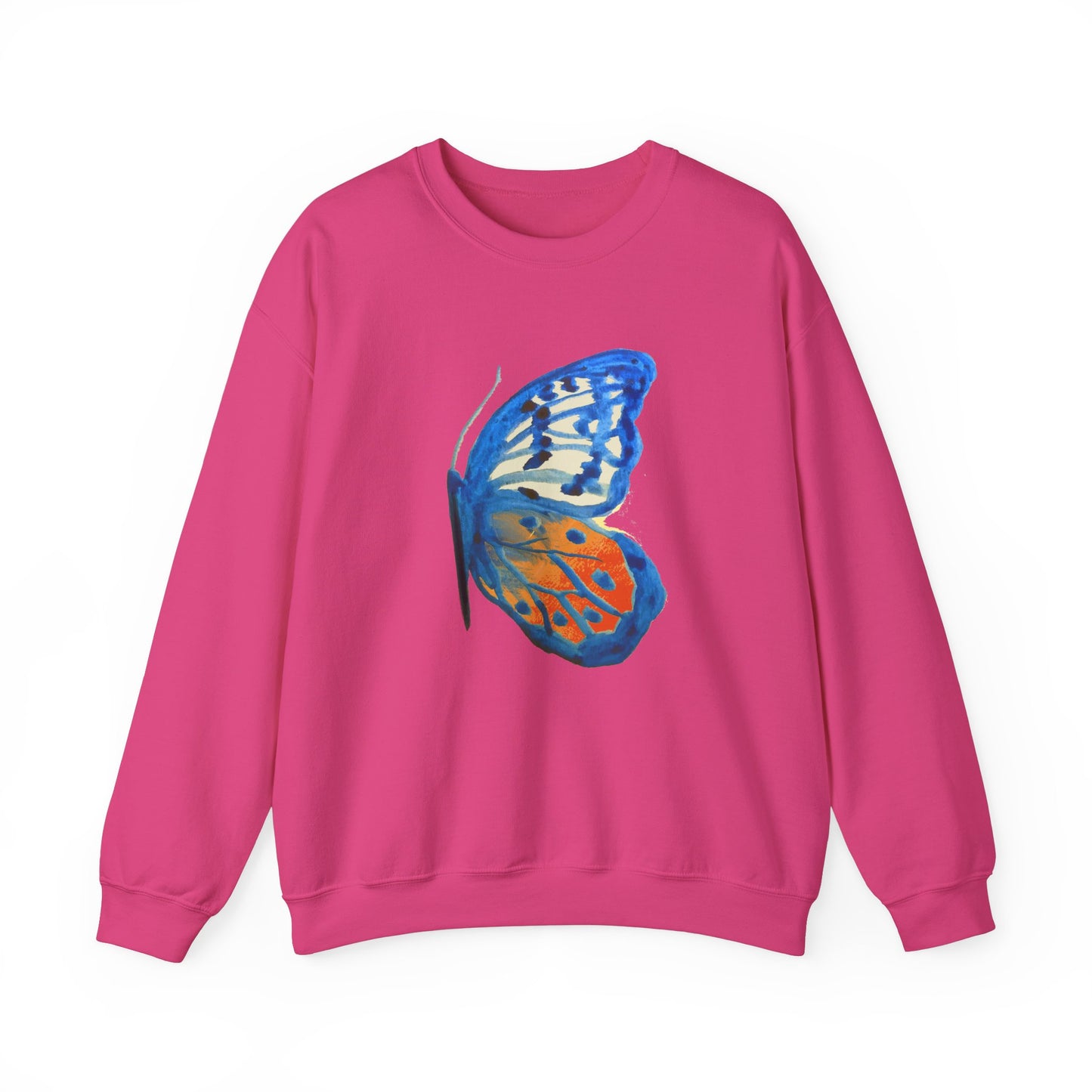 Blue and Orange butterfly Sweatshirt
