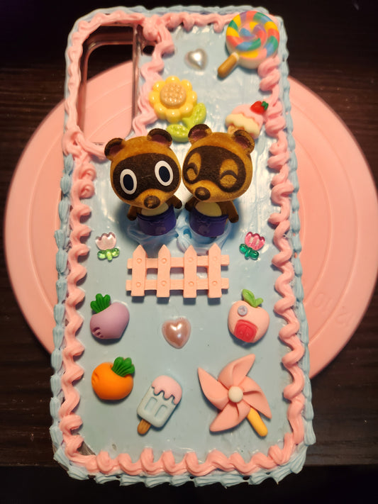 Animal Crossing Timmy and Tommy Fake Cream Cell Phone Case