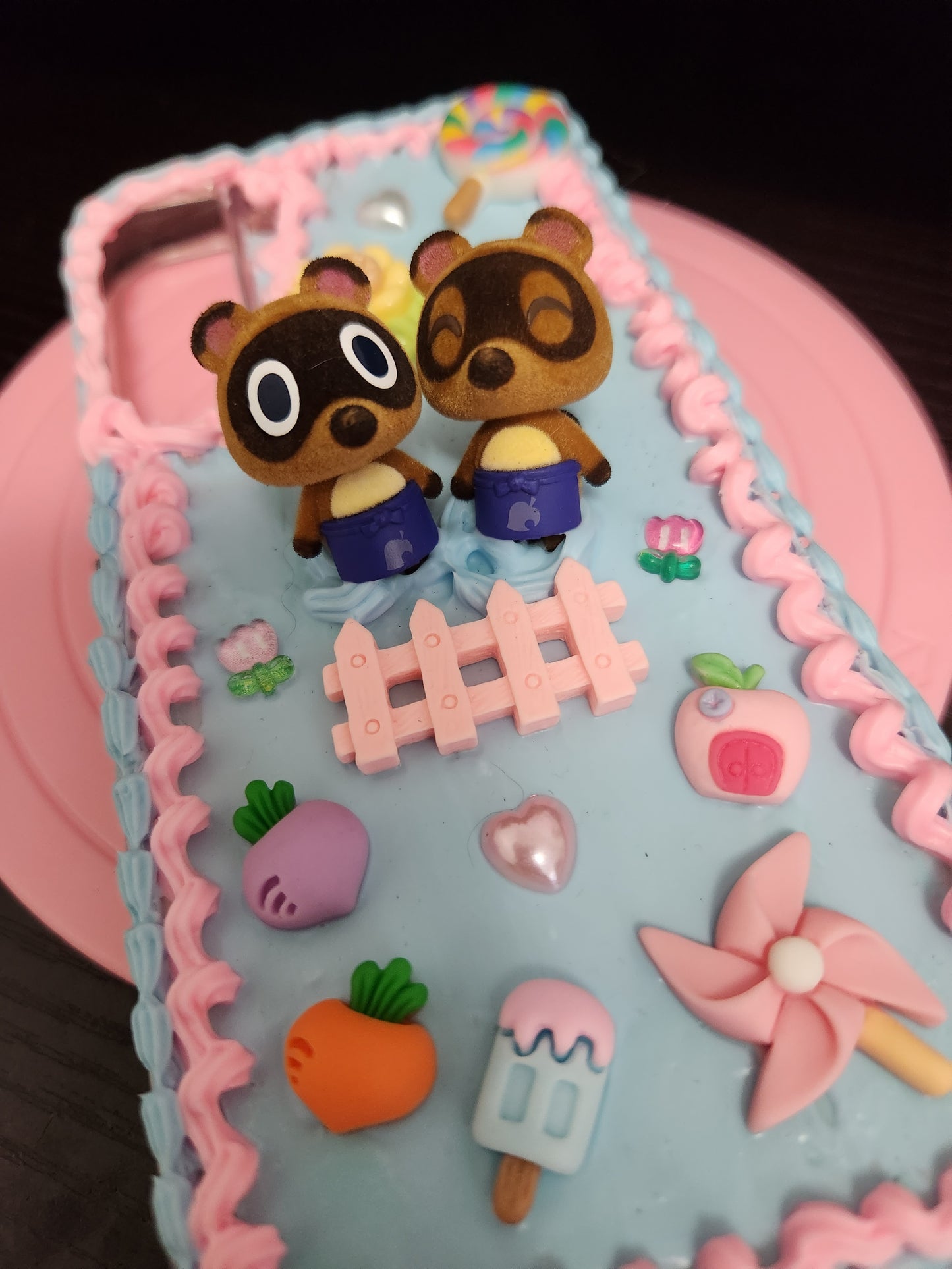 Animal Crossing Timmy and Tommy Fake Cream Cell Phone Case